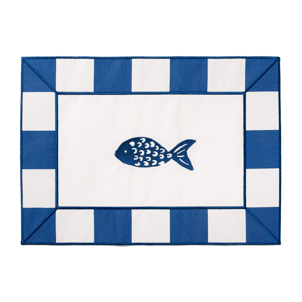 The Placemat - Crew Mediterranean Blue Stripe Placemat Business & Pleasure Co. 