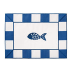 The Placemat - Crew Mediterranean Blue Stripe Placemat Business & Pleasure Co. 