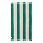 The Beach Towel - Bistro Green Stripe Beach Towel Business & Pleasure Co. 