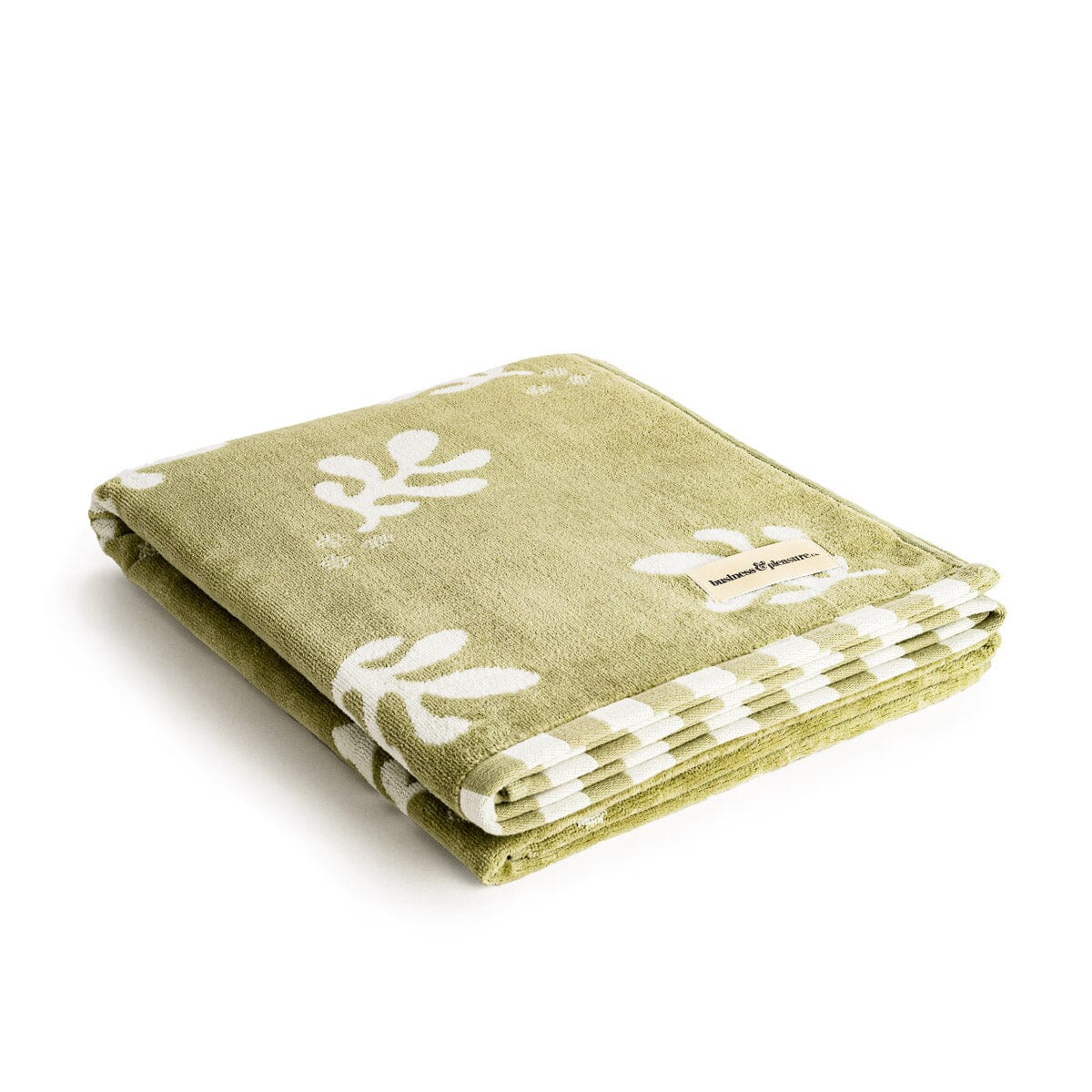 The Beach Towel - Benoît Jade Green Jacquard Beach Towel Business & Pleasure Co. 