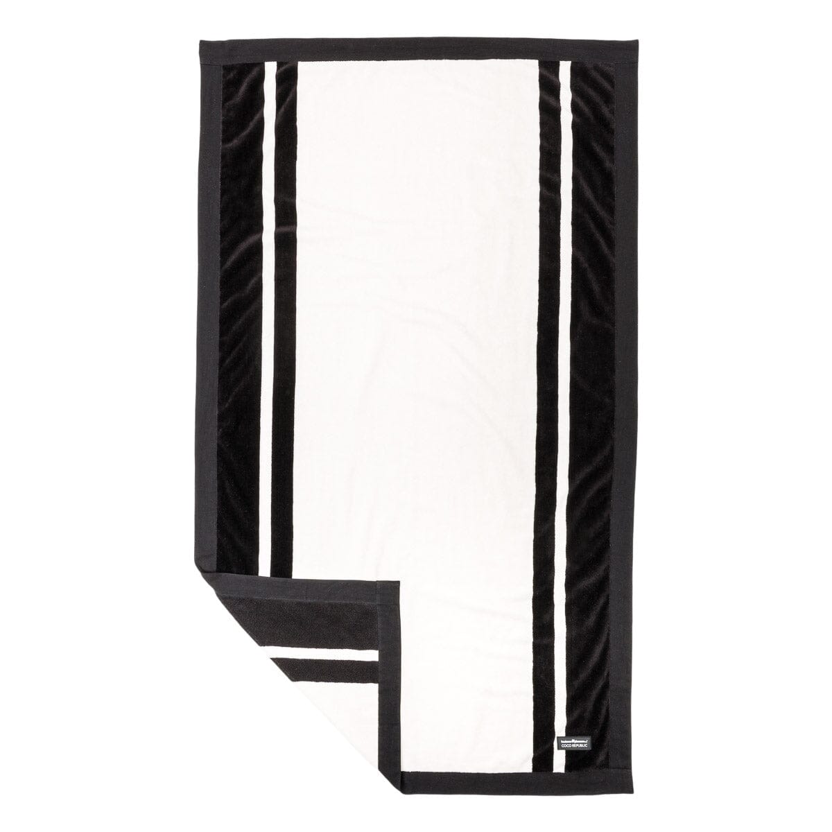 The Beach Towel - Coco Republic - Black White Beach Towel Business & Pleasure Co 