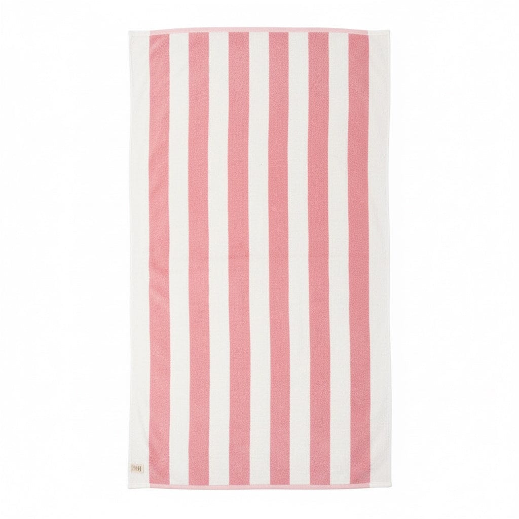 The Beach Towel - Crew Pink Stripe Beach Towel Business & Pleasure Co. 