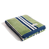 Swatch for The Beach Towel x Julia Berolzheimer in Green Stripes