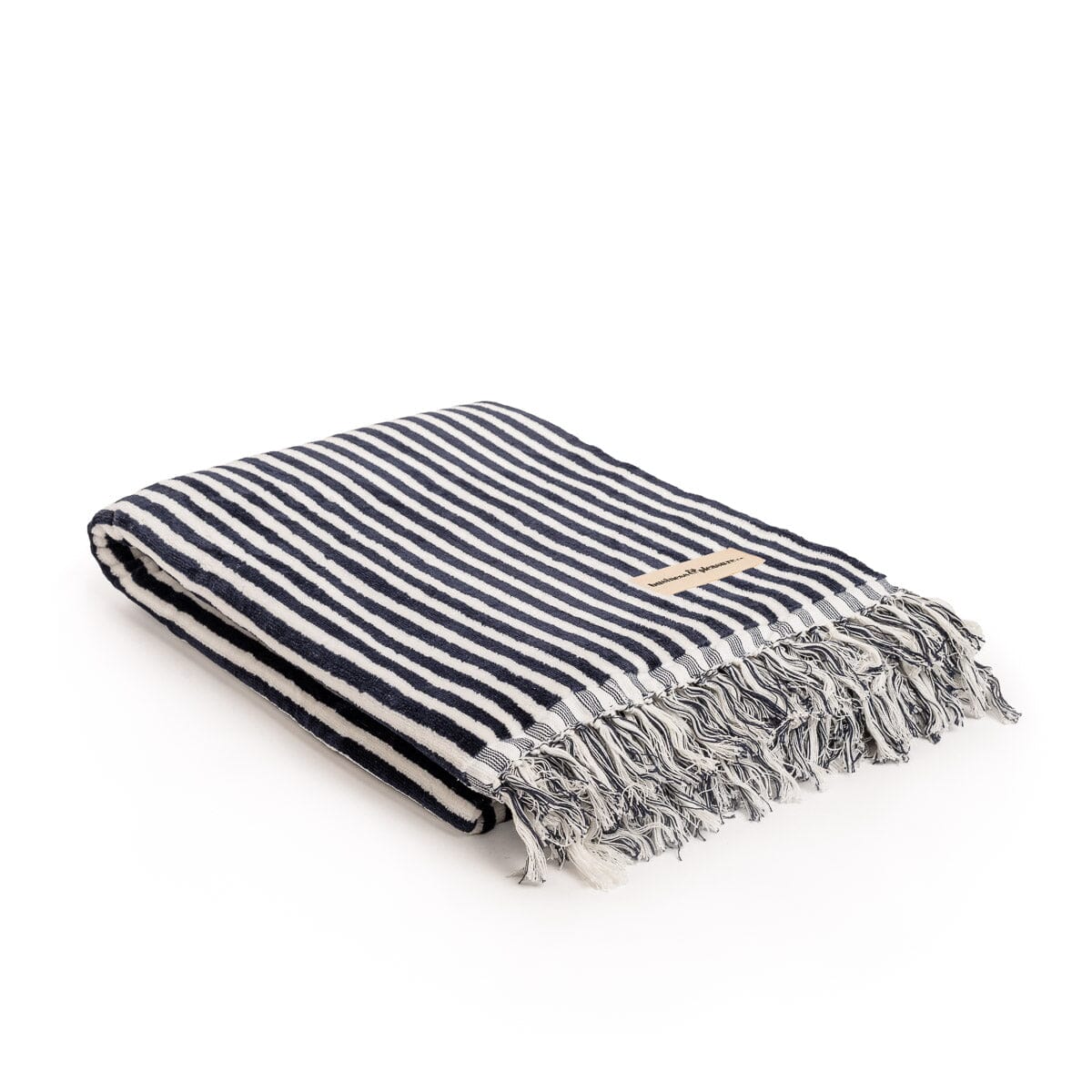 The Beach Towel - Lauren's Navy Stripe