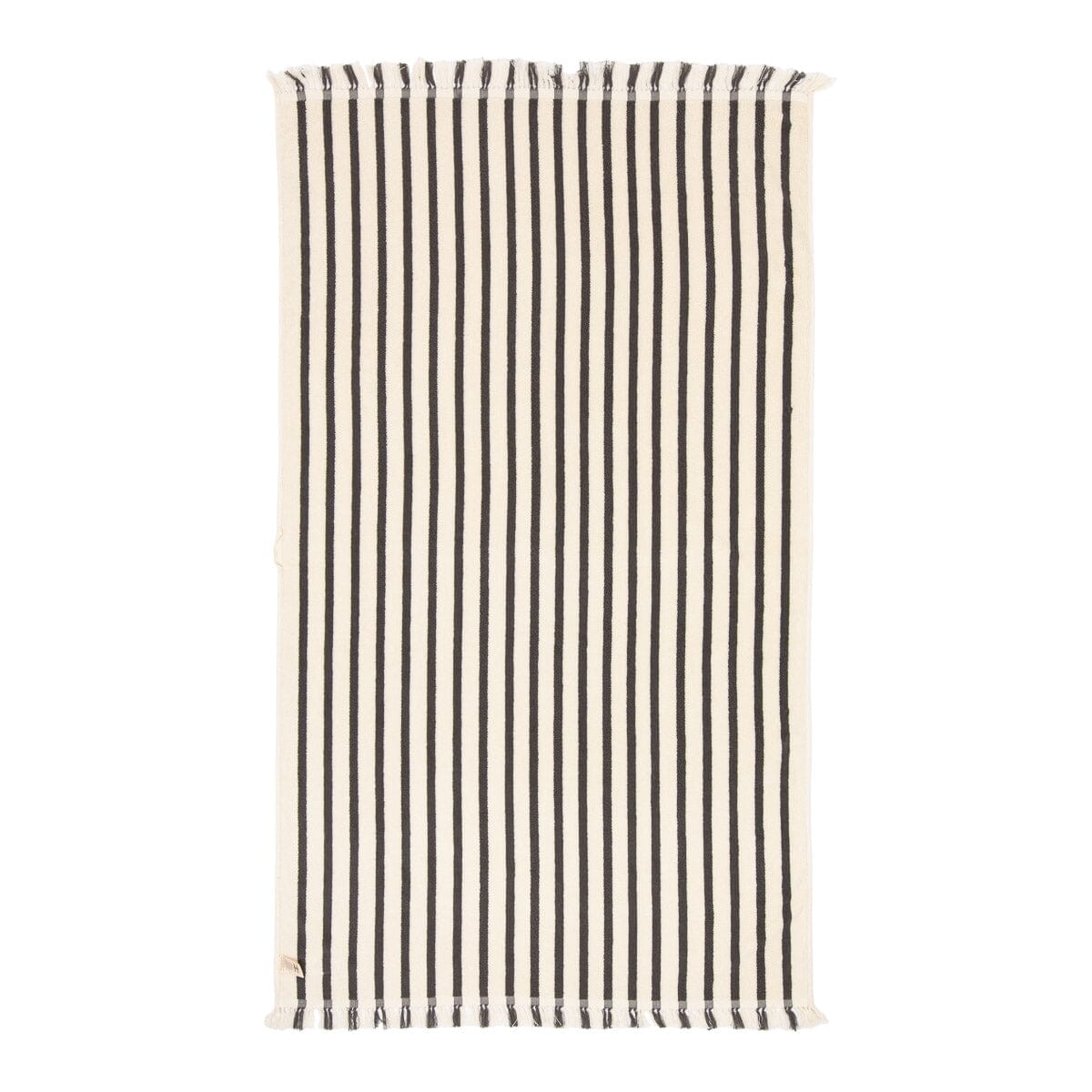 The Beach Towel - Monaco Black Stripe Beach Towel Business & Pleasure Co. 