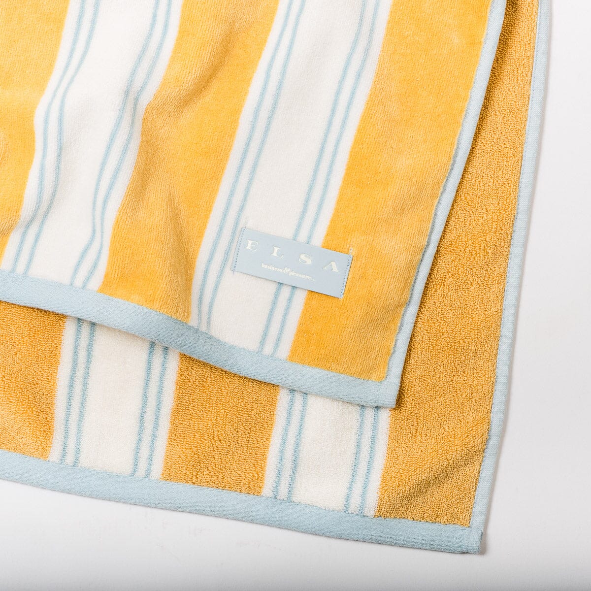 The Beach Towel - Tuuli Stripe Yellow Beach Towel Business & Pleasure Co. 