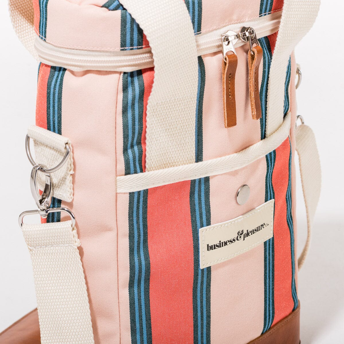 The Wine Cooler Tote Bag - Bistro Pink Wine Cooler Tote Bag Business & Pleasure Co. 