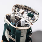 The Wine Cooler Tote Bag - Terry Green Stripe Wine Cooler Tote Bag Business & Pleasure Co. 