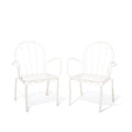 The Al Fresco Dining Chair Set - Antique White Bundle Business & Pleasure Co. 