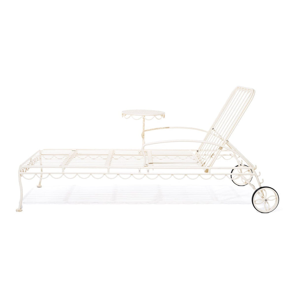 The Al Fresco Sun Lounger - Frame - Antique White Al Fresco Sun Lounger Business & Pleasure Co. 