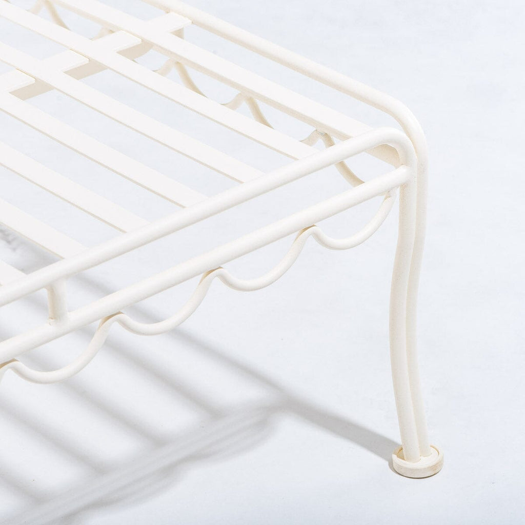 The Al Fresco Sun Lounger - Frame - Antique White Al Fresco Sun Lounger Business & Pleasure Co. 