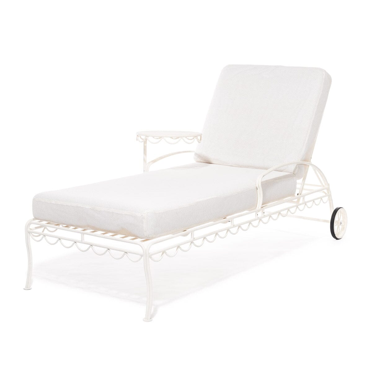 The Al Fresco Sun Lounger - Frame - Antique White Al Fresco Sun Lounger Business & Pleasure Co. 