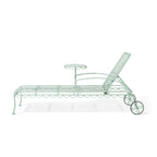 The Al Fresco Sun Lounger Frame in Sage Green