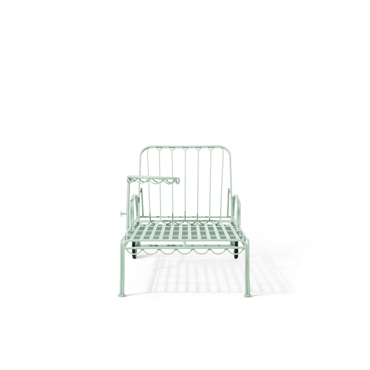 The Al Fresco Sun Lounger Frame in Sage Green