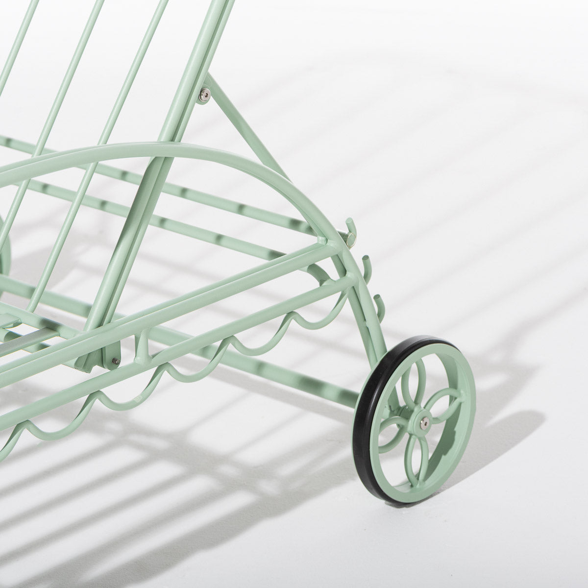 The Al Fresco Sun Lounger Frame in Sage Green