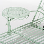 The Al Fresco Sun Lounger Frame in Sage Green