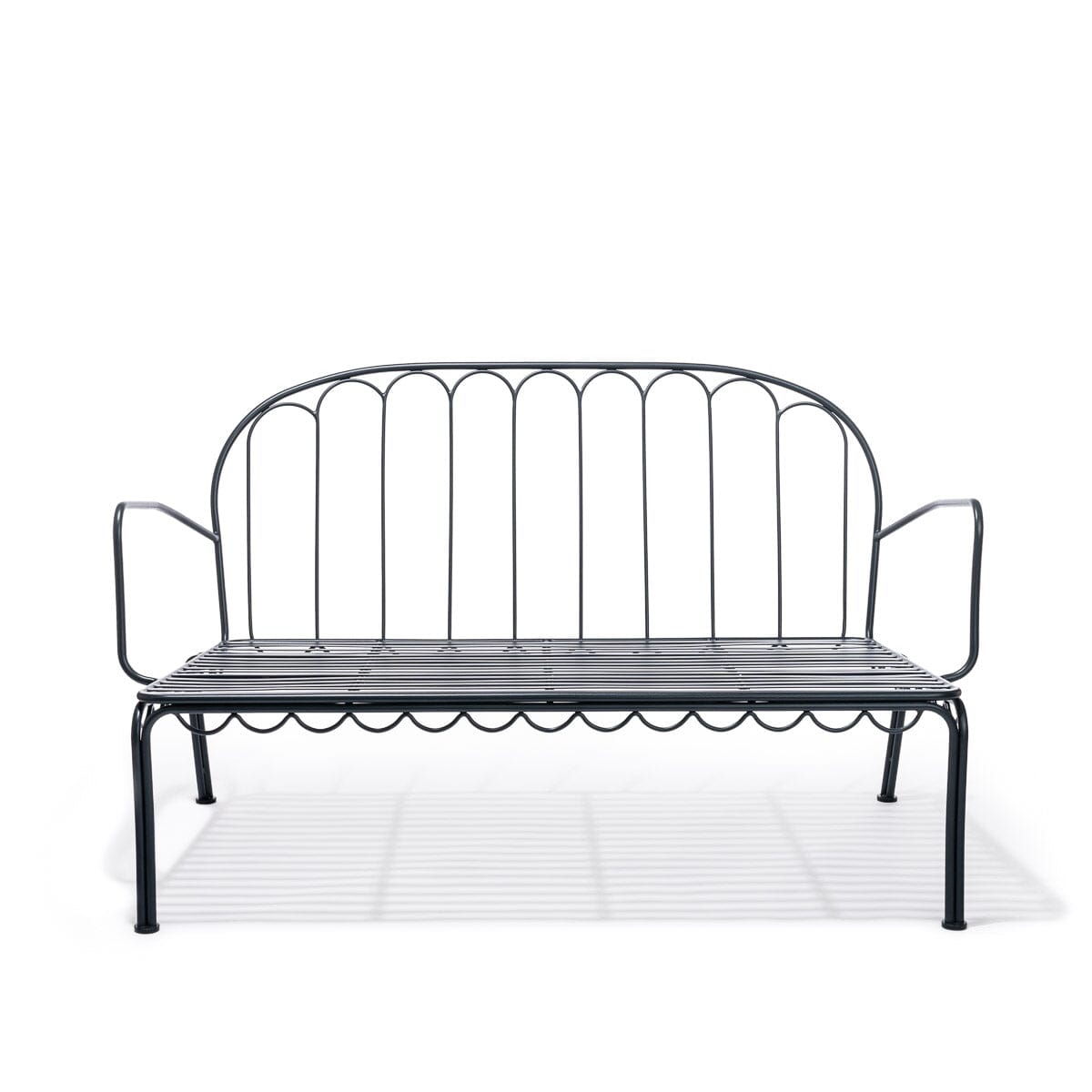 Product image of The Al Fresco Love Seat - Frame - Vintage Black Al Fresco Love Seat Business & Pleasure Co. 