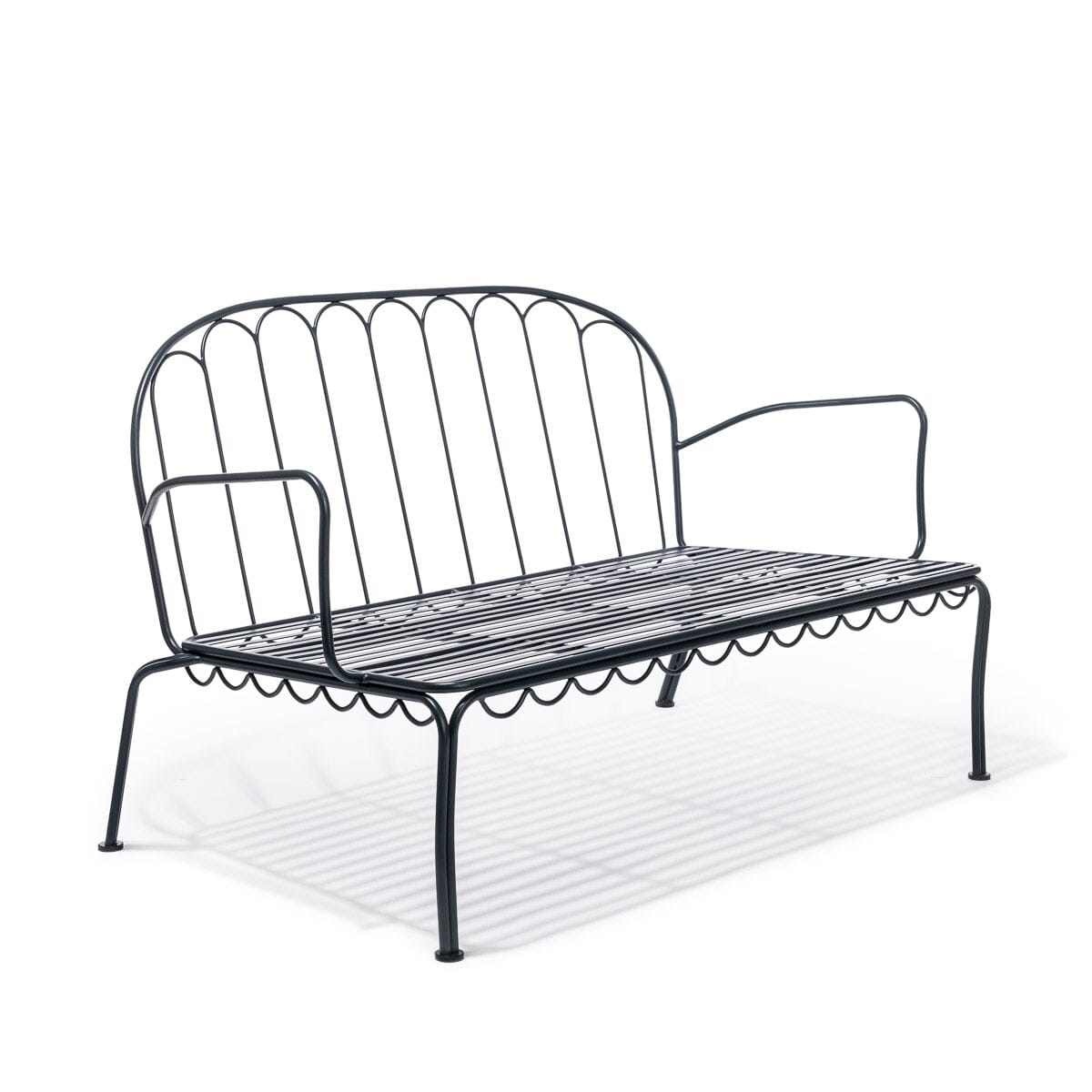 The Al Fresco Love Seat - Frame - Vintage Black Al Fresco Love Seat Business & Pleasure Co. 