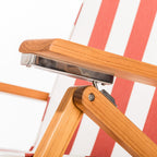 The Club Chair - Teak Natural - Crew Le Sirenuse Stripe Club Chair Business & Pleasure Co. 
