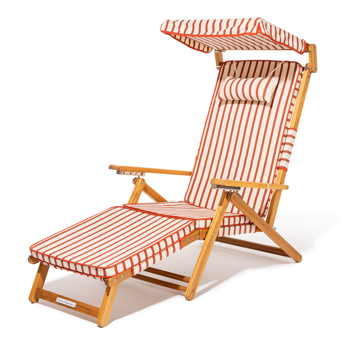 Product image of The Club Chair - Teak Natural - Monaco Le Sirenuse Stripe
