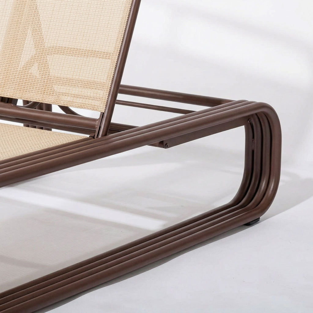 The Contini Sun Lounger - Frame - Merlot Contini Sun Lounger Business & Pleasure Co. 