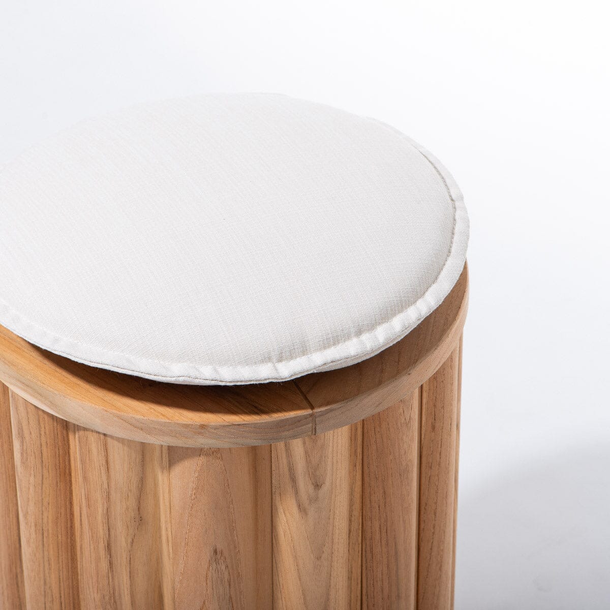 The Daisy Stool - Teakwood Daisy Stool Cushion Business & Pleasure Co. 