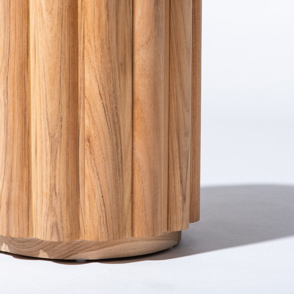 The Daisy Stool - Teakwood Daisy Stool Cushion Business & Pleasure Co. 