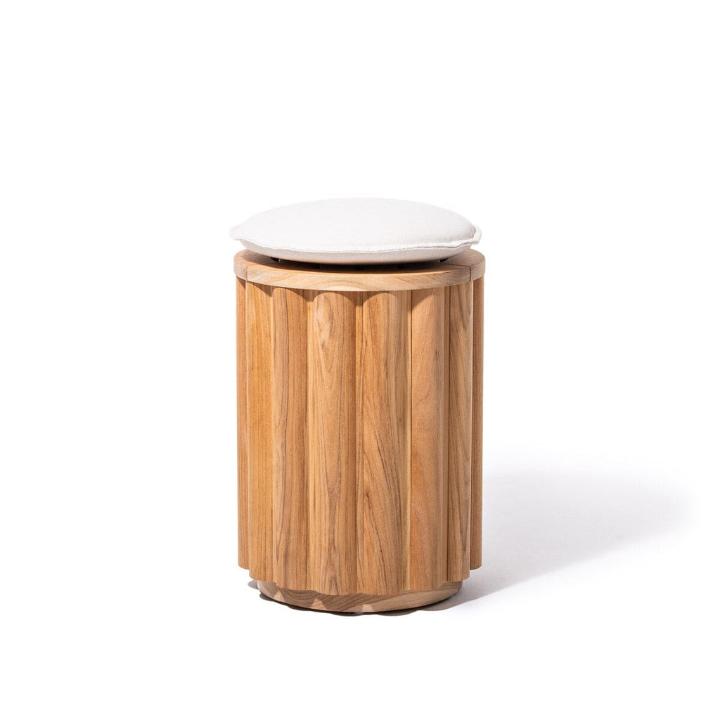 The Daisy Stool - Teakwood Daisy Stool Cushion Business & Pleasure Co. 