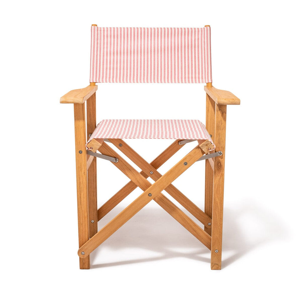 The Directors Chair - Table Height - Lauren's Pink Stripe Directors Chair Business & Pleasure Co. 