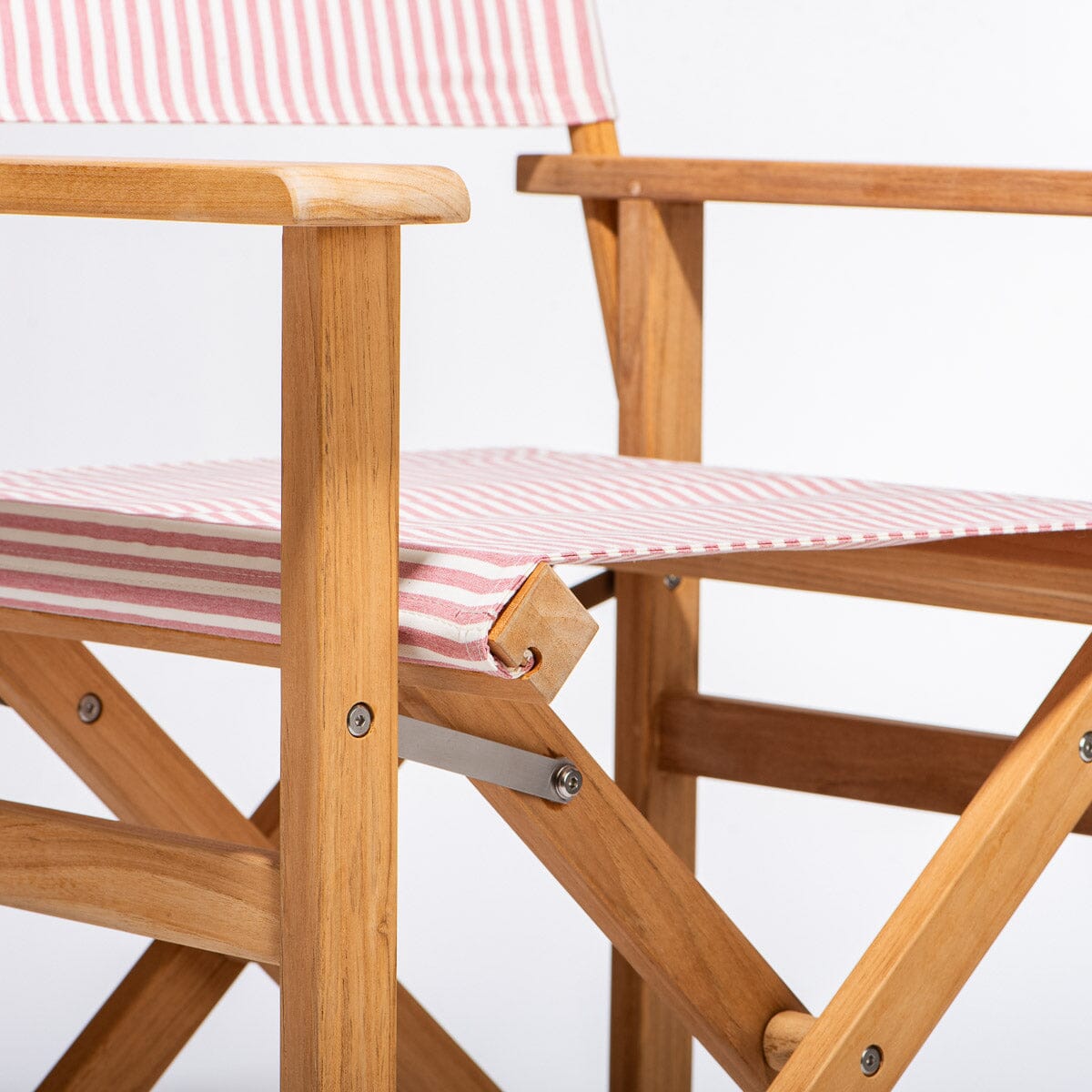 The Directors Chair - Table Height - Lauren's Pink Stripe Directors Chair Business & Pleasure Co. 