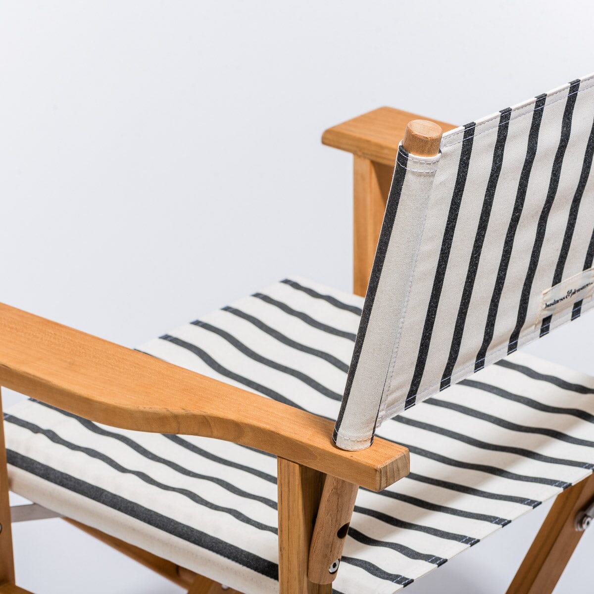 The Directors Chair - Table Height - Monaco Black Stripe Directors Chair Business & Pleasure Co 