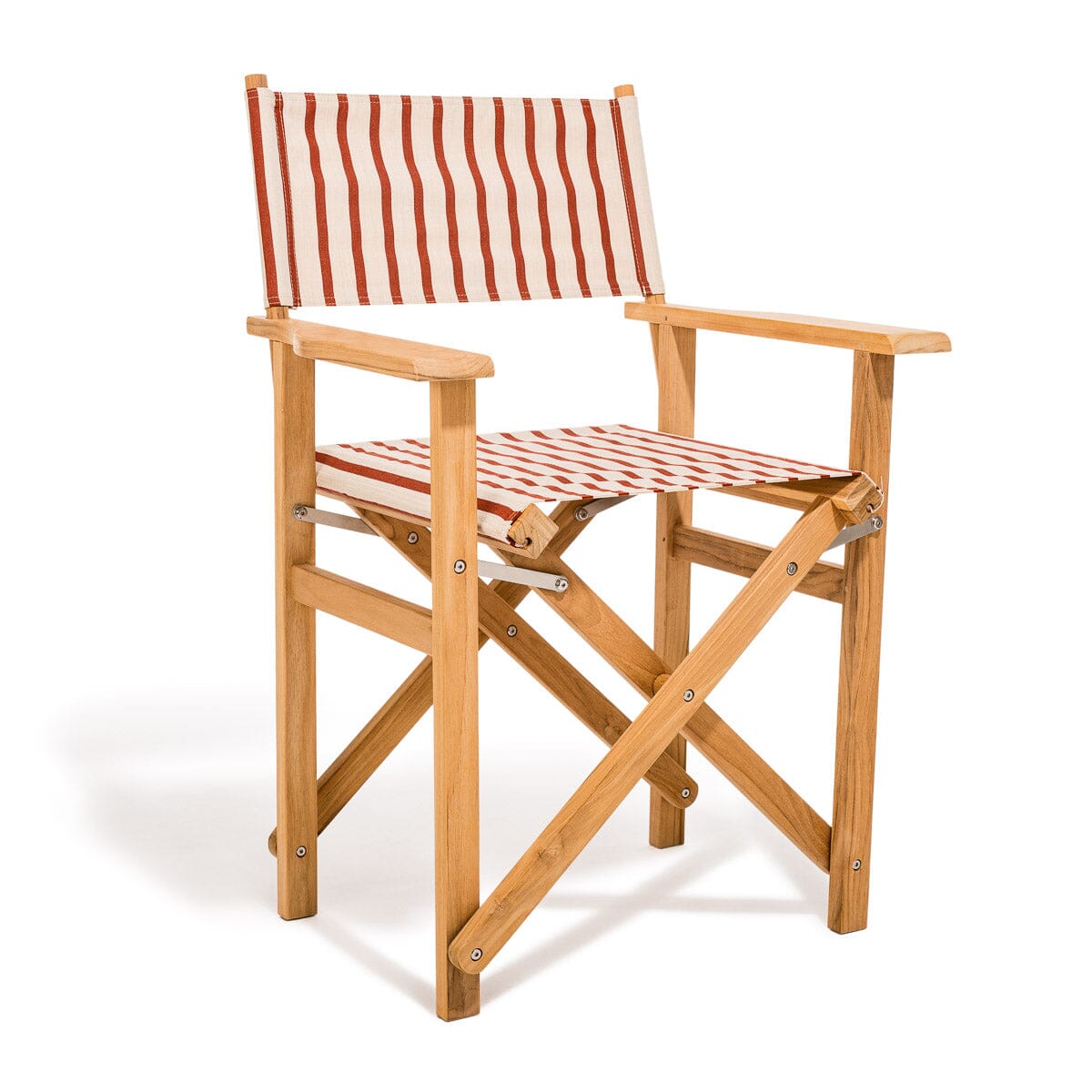 Product image of The Directors Chair - Table Height - Teak Natural - Monaco Le Sirenuse Stripe Directors Chair Business & Pleasure Co. 