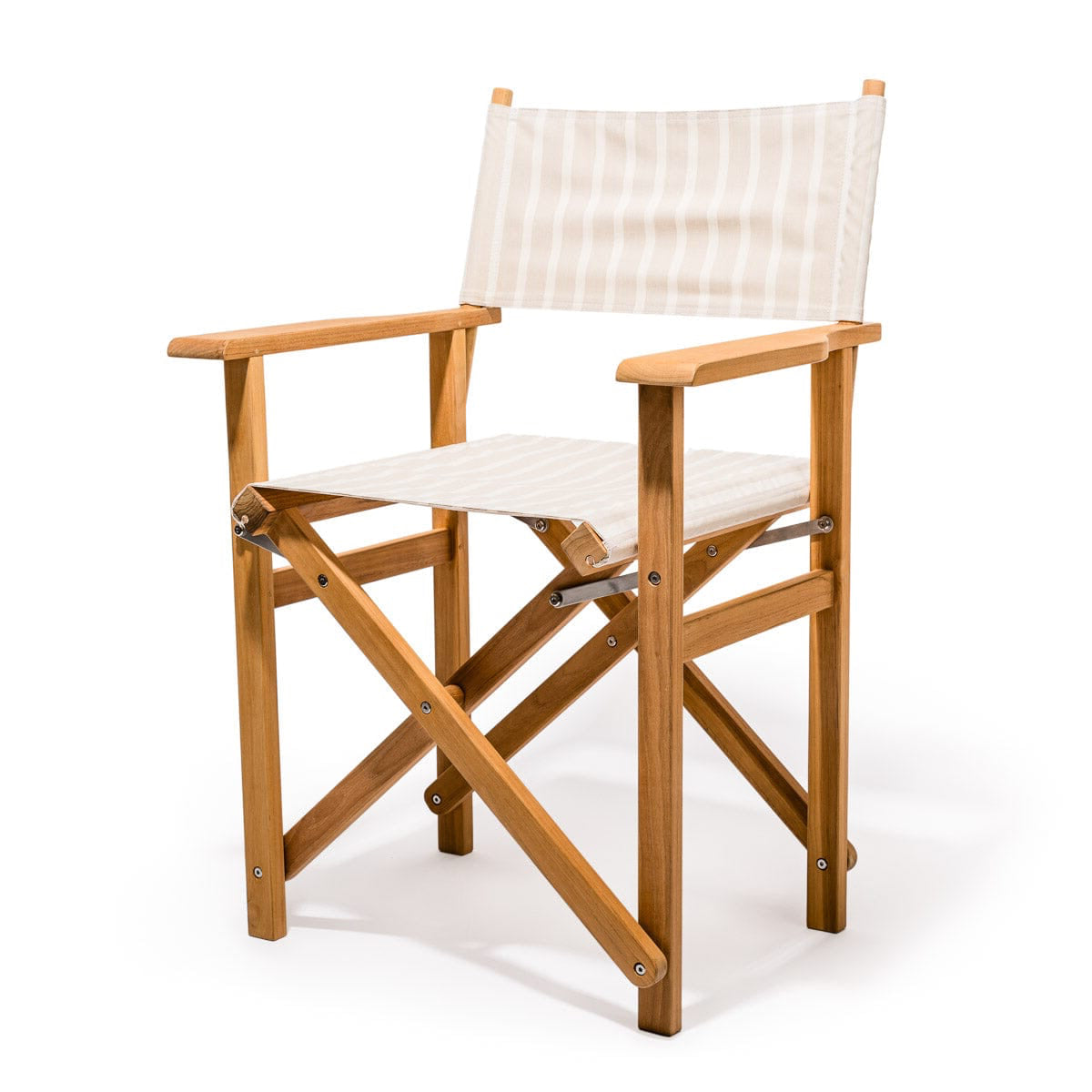 The Directors Chair - Table Height - Monaco Natural Stripe Directors Chair Business & Pleasure Co 