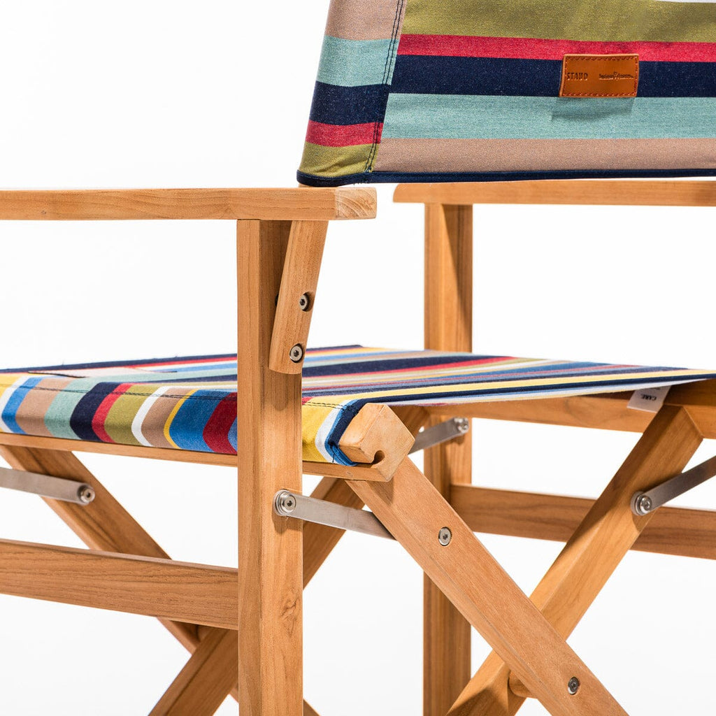 The Directors Chair - Table Height - Market Stripe Directors Chair Business & Pleasure Co. 