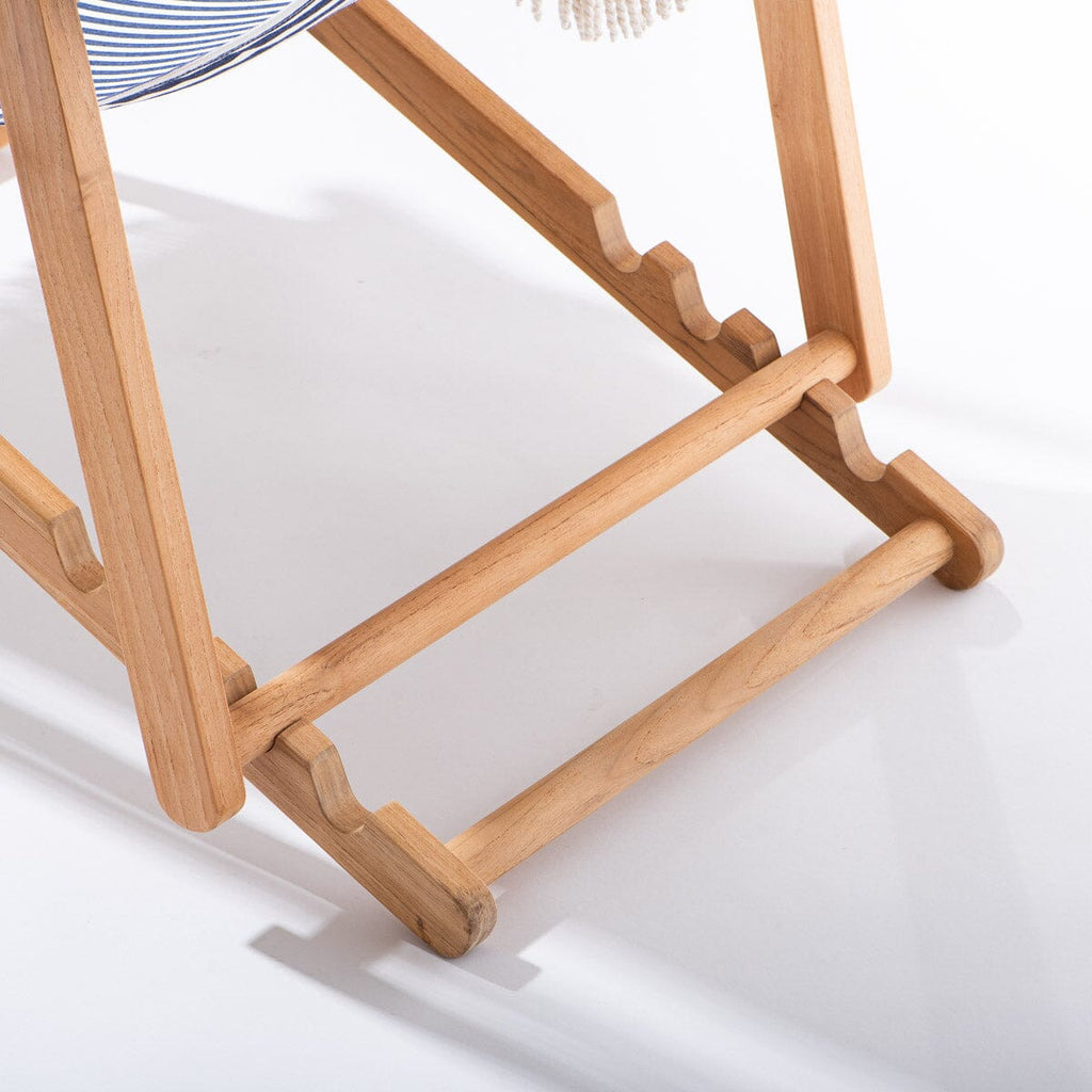 The Sling Chair - Lauren's Navy Stripe Sling Chair Business & Pleasure Co. 