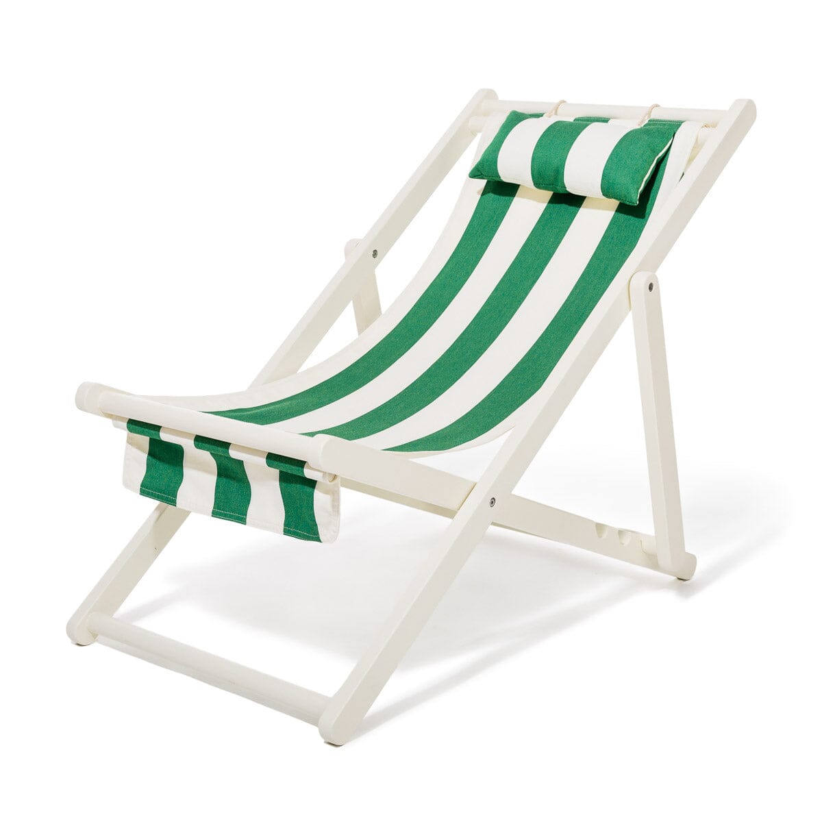 Product image of The Sling Chair - Acacia White - Crew Canyon Green Stripe Sling Chair Business & Pleasure Co. 