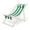 Swatch for The Sling Chair - Acacia White - Crew Canyon Green Stripe