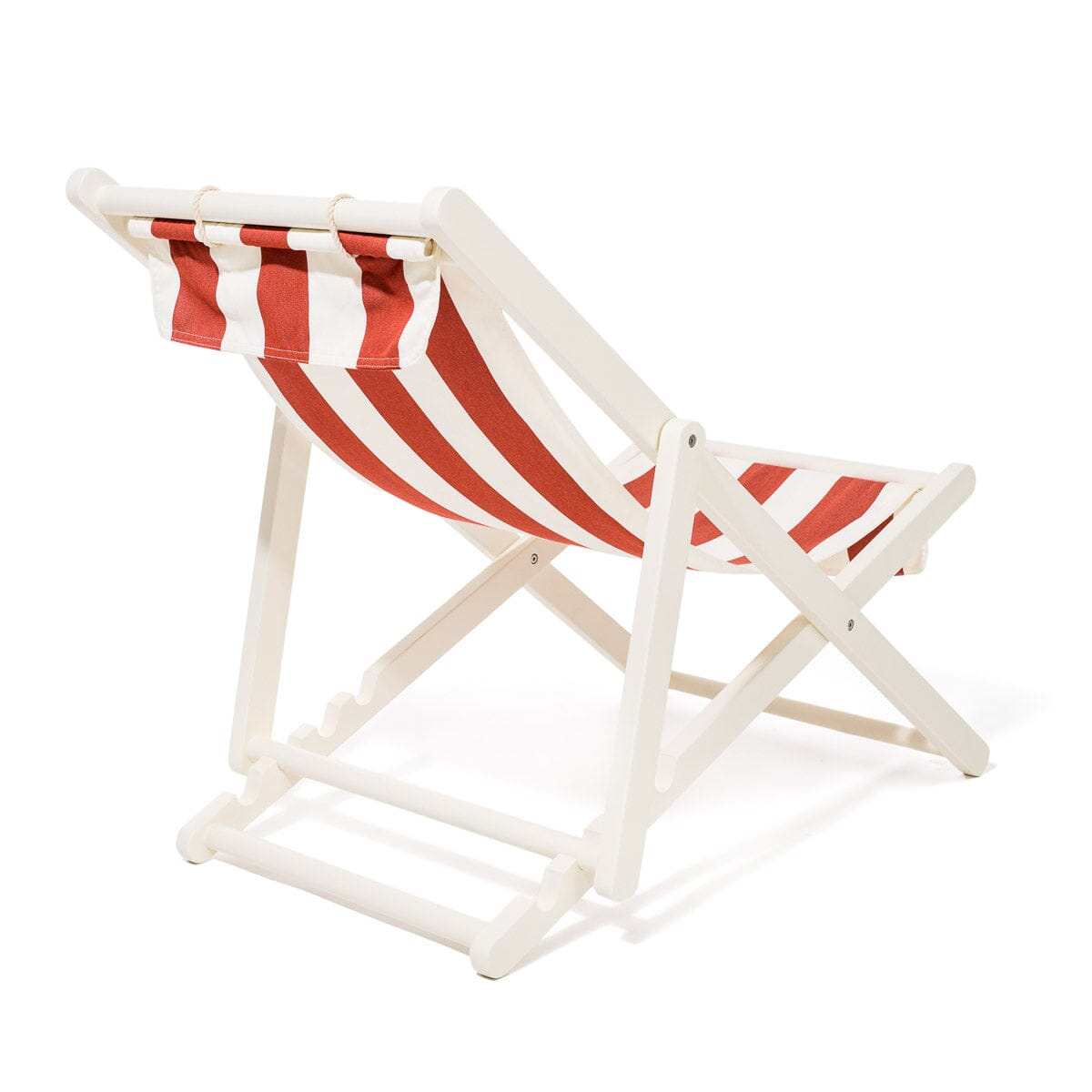 The Sling Chair - Acacia White - Crew Le Sirenuse Stripe Sling Chair Business & Pleasure Co. 