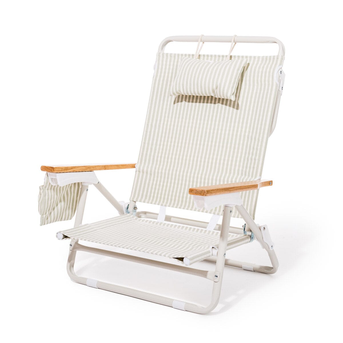 The Holiday Tommy Chair - Lauren's Sage Stripe Holiday Tommy Chair Business & Pleasure Co. 