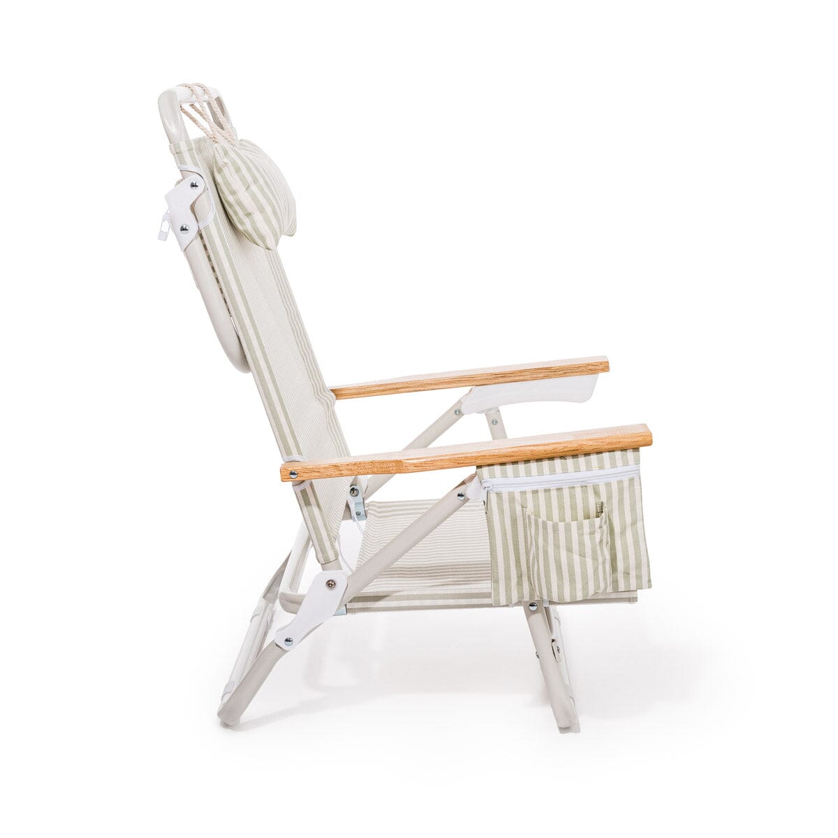 The Holiday Tommy Chair - Lauren's Sage Stripe Holiday Tommy Chair Business & Pleasure Co. 