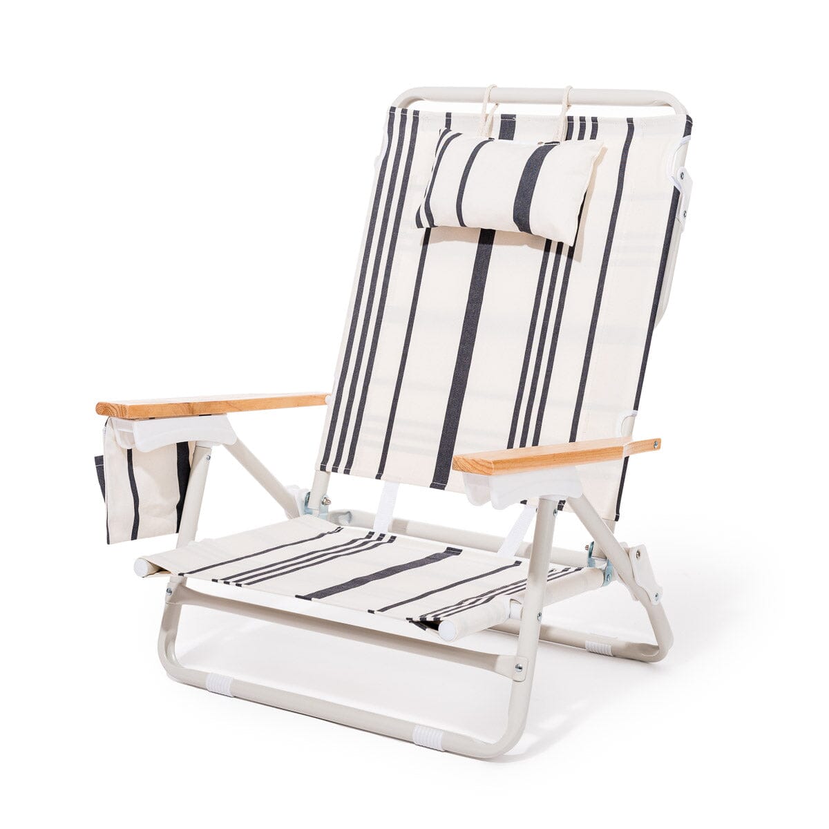 The Holiday Tommy Chair - Vintage Black Stripe Holiday Tommy Chair Business & Pleasure Co. 
