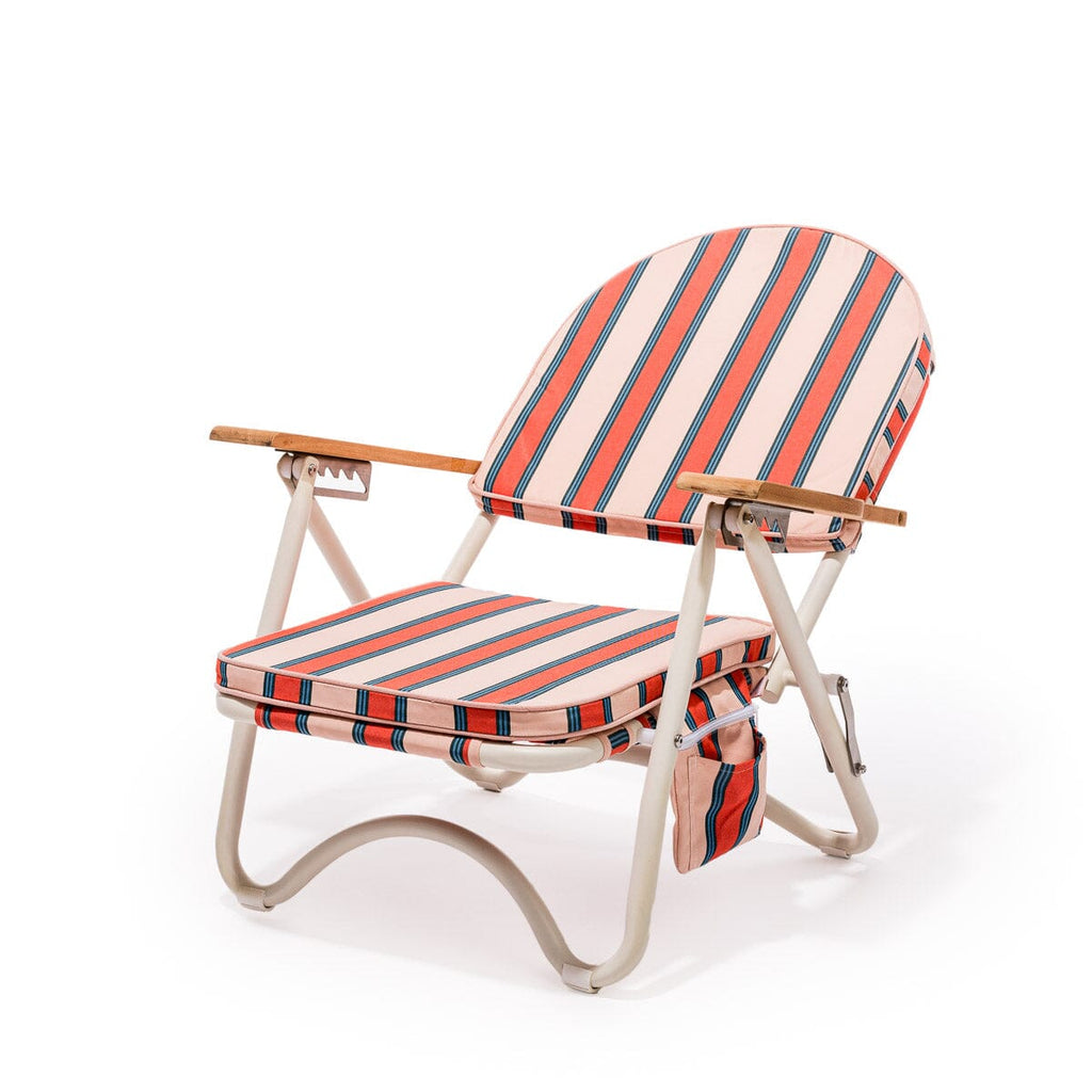 The Pam Chair - Bistro Dusty Pink Stripe Pam Chair Business & Pleasure Co 