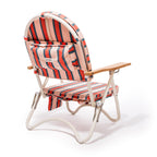 The Pam Chair - Bistro Dusty Pink Stripe Pam Chair Business & Pleasure Co 