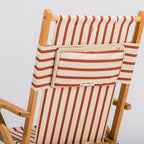 The Tommy Chair - Teak Natural - Monaco Le Sirenuse Stripe Tommy Chair Business & Pleasure Co. 