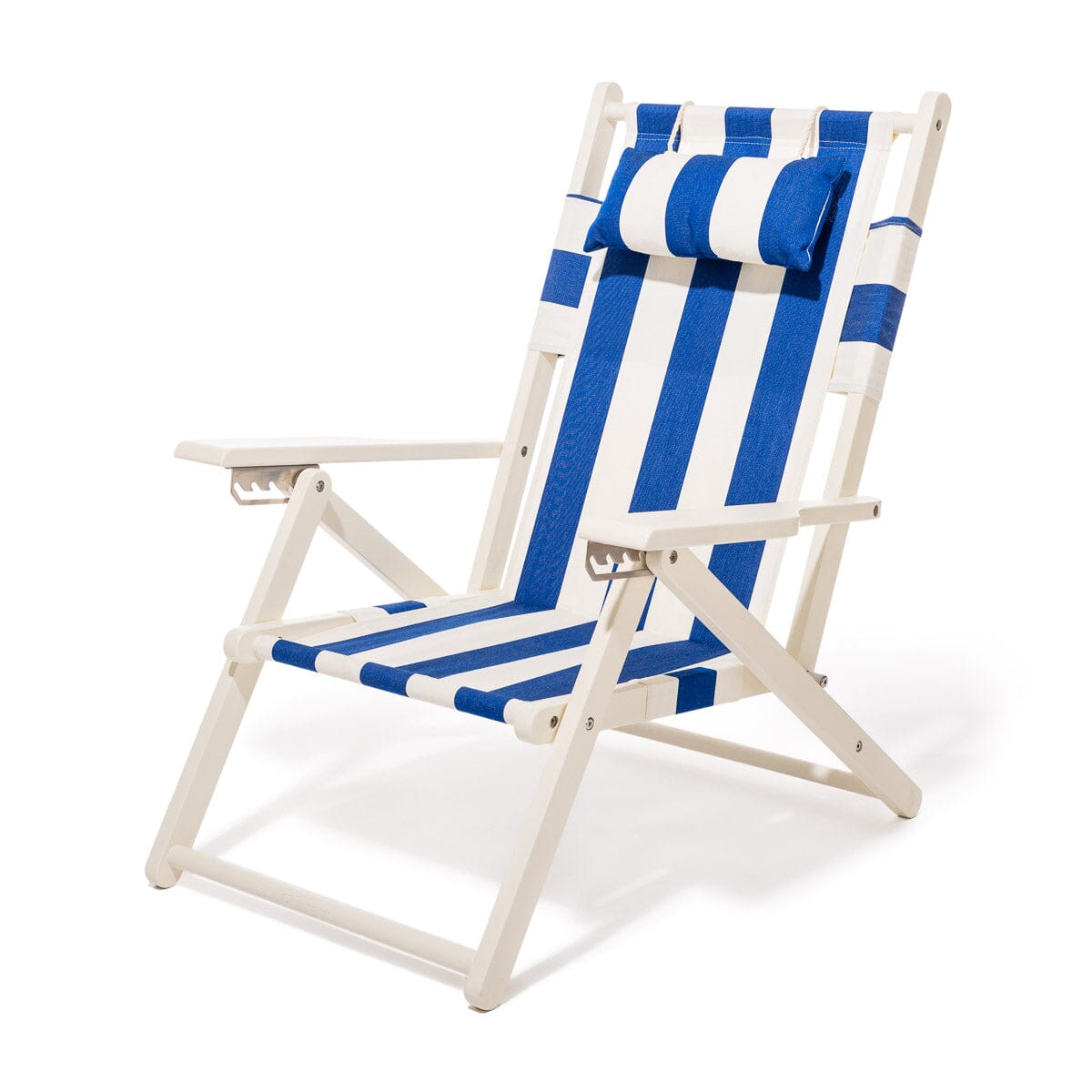 Product image of The Tommy Chair - Acacia White - Crew Mediterranean Blue Stripe Tommy Chair Business & Pleasure Co. 