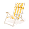 Swatch for The Tommy Chair - Acacia White - Crew Mimosa Yellow Stripe