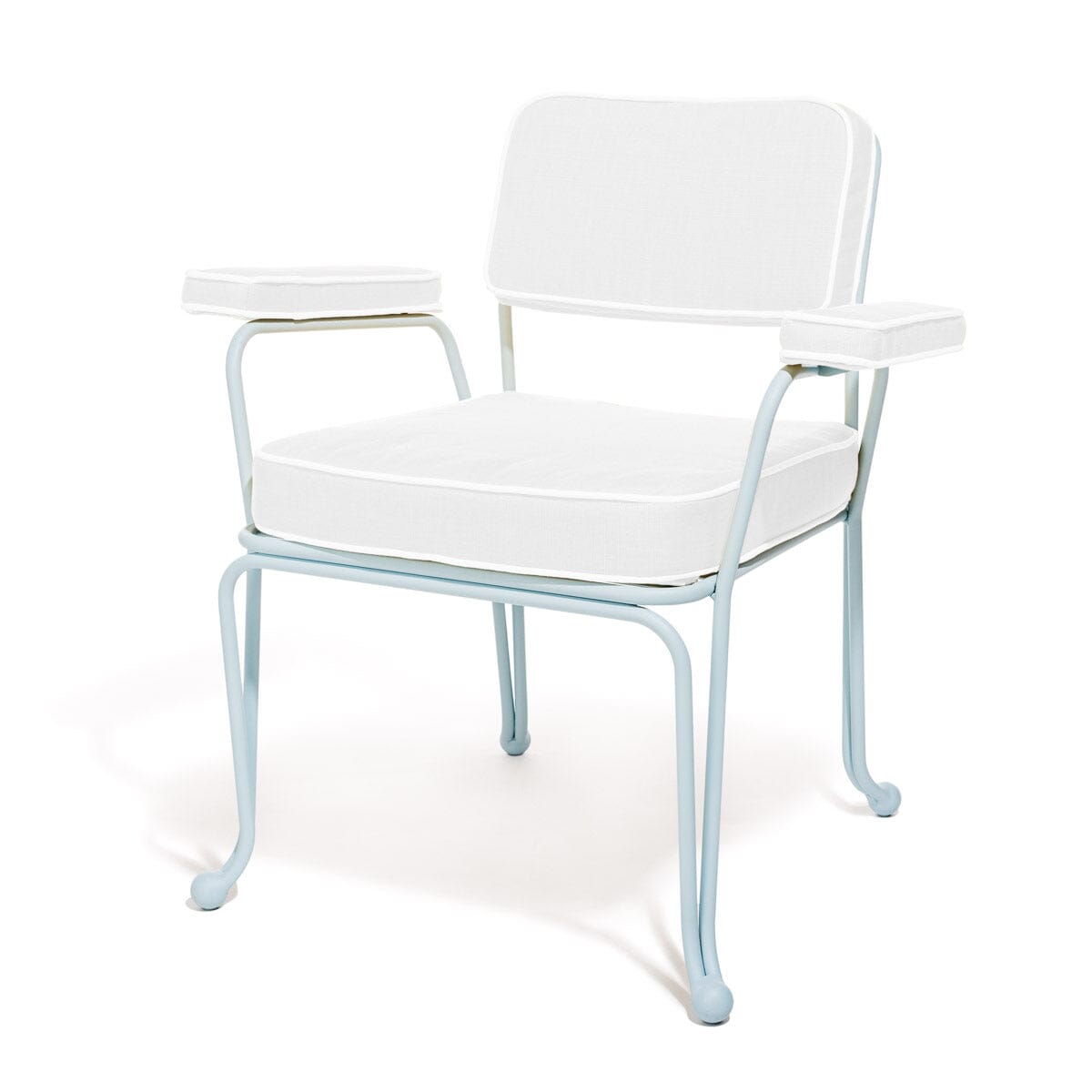 Product image of The Waterhouse Dining Chair in Powder Blue | Powder Blue Frame