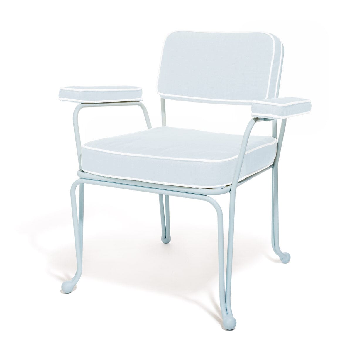 Product image of The Waterhouse Dining Chair in Powder Blue | Powder Blue Frame