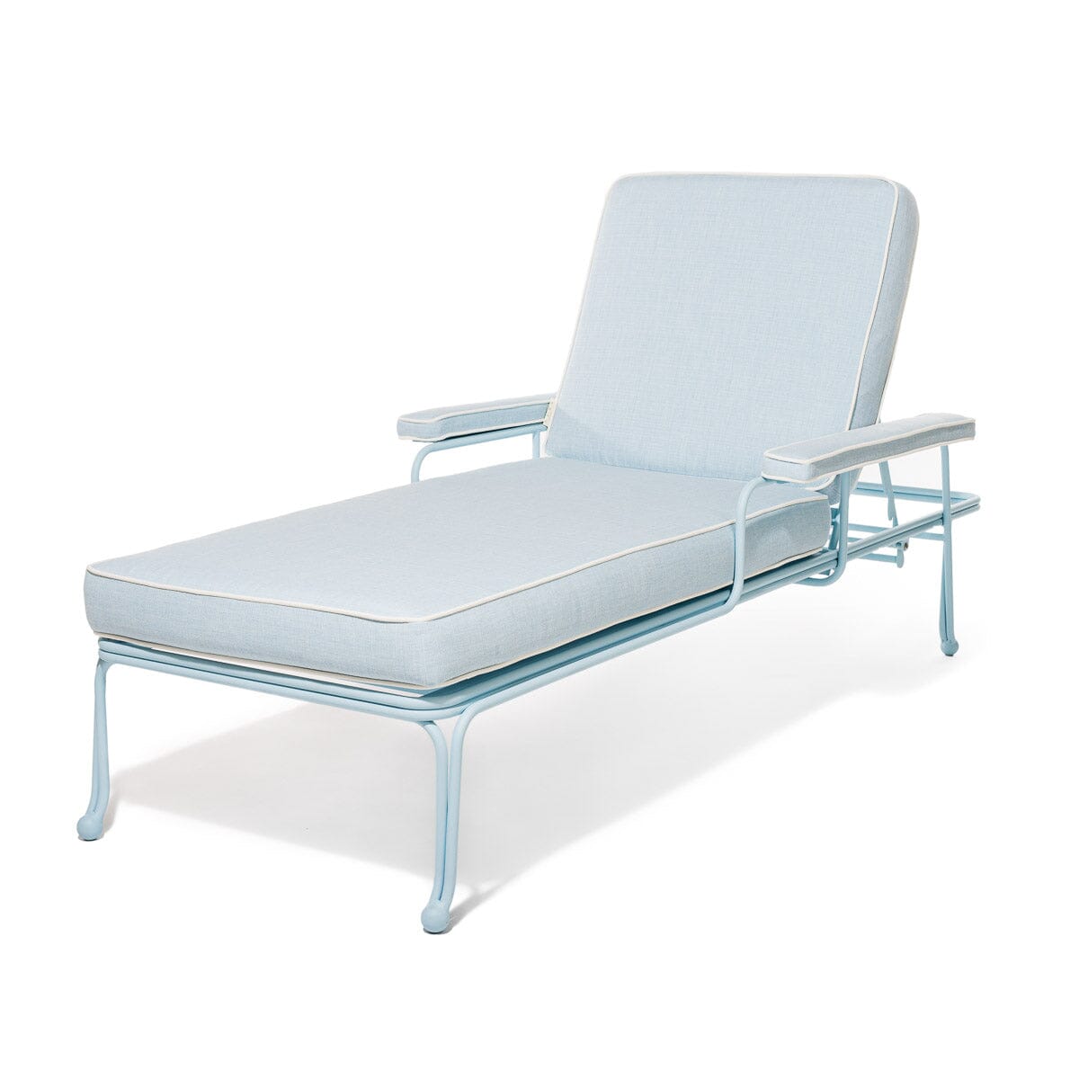 Product image of The Waterhouse Sun Lounger in Powder Blue | Powder Blue Frame Bundle Business & Pleasure Co. 
