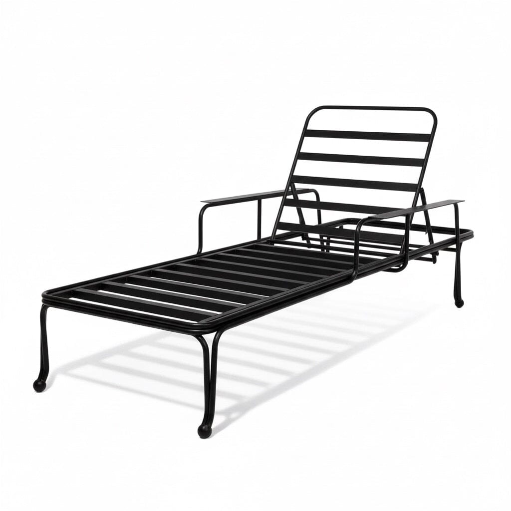The Waterhouse Sun Lounger - Frame - Vintage Black Waterhouse Sun Lounger Business & Pleasure Co. 